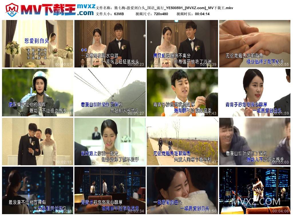 熊七梅-恩爱到白头_国语_流行_YE500591
